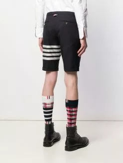 Thom Browne 4-Bar plain weave suiting shorts