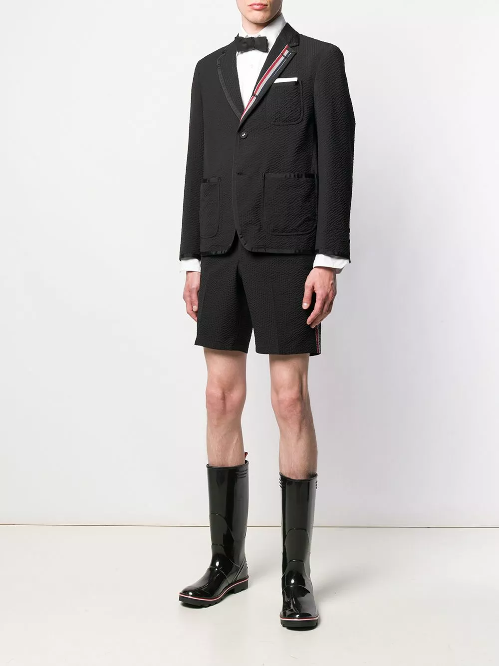 Thom Browne Seersucker wool sack sport coat blazers of men 2 Thom Browne seersucker wool sack sport coat