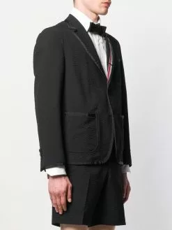 Thom Browne Seersucker wool sack sport coat blazers of men 9 Thom Browne seersucker wool sack sport coat
