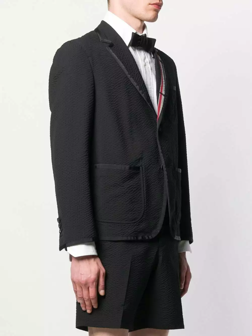 Thom Browne Seersucker wool sack sport coat blazers of men 3 Thom Browne seersucker wool sack sport coat