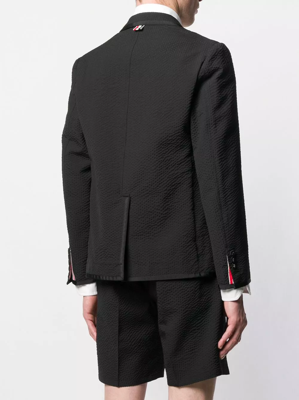 Thom Browne Seersucker wool sack sport coat blazers of men 4 Thom Browne seersucker wool sack sport coat