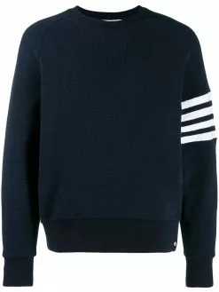 Thom Browne 4-Bar raglan-sleeve sweatshirt