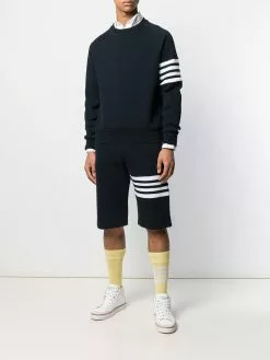 Thom Browne 4-Bar raglan-sleeve sweatshirt