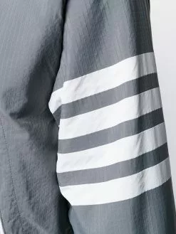 Thom Browne 4 Bar ripstop zip up hoodie lightweight jackets of men 11 Thom Browne 4-Bar ripstop zip-up hoodie
