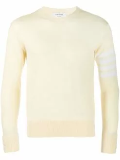 Thom Browne crew neck merino jumper