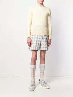 Thom Browne crew neck merino jumper