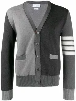 Thom Browne 4-Bar V-neck cardigan