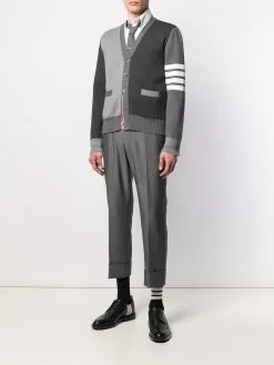 Thom Browne 4-Bar V-neck cardigan