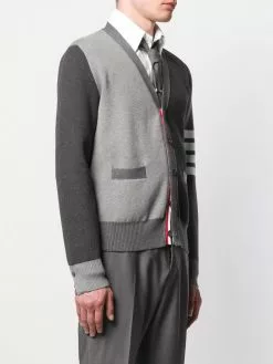 Thom Browne 4-Bar V-neck cardigan