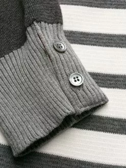 Thom Browne 4-Bar V-neck cardigan