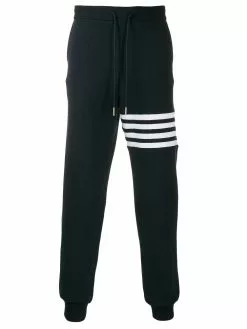 Thom Browne 4-Bar waffle stitch track pants