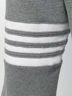 Thom Browne 4-Bar waffle stitch track shorts
