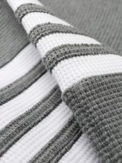 Thom Browne 4-Bar waffle stitch track shorts