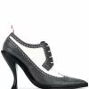 Thom Browne curved heel brogue pumps
