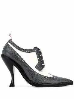 Thom Browne curved heel brogue pumps
