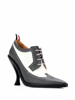 Thom Browne curved heel brogue pumps