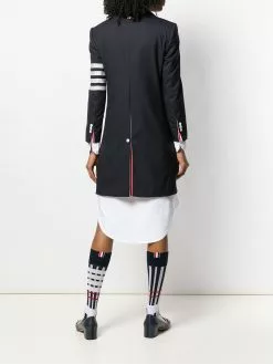 Thom Browne 4-Bar plain weave suiting overcoat