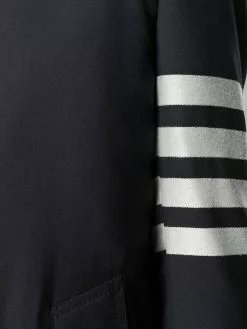 Thom Browne 4-Bar plain weave suiting overcoat