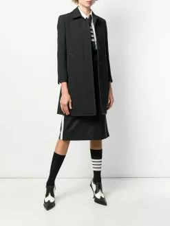 Thom Browne seersucker wool overcoat