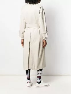 Thom Browne raglan-sleeve waterproof trench overcoat