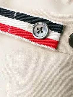 Thom Browne raglan-sleeve waterproof trench overcoat