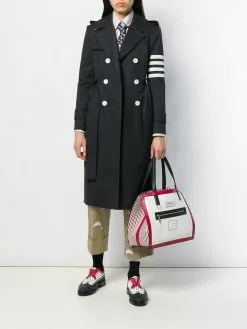 Thom Browne 4-Bar waterproof trench coat