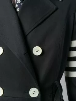 Thom Browne 4-Bar waterproof trench coat
