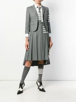 Thom Browne 4-Bar plain weave suiting jacket