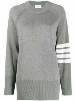 Thom Browne 4-Bar exaggerated sleeve jumper