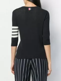 Thom Browne 4-Bar mesh stitch T-shirt