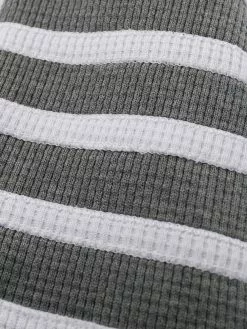 Thom Browne 4-Bar waffle stitch zip-up hoodie