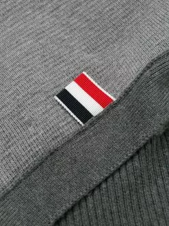 Thom Browne Funmix 4-Bar v-neck cardigan