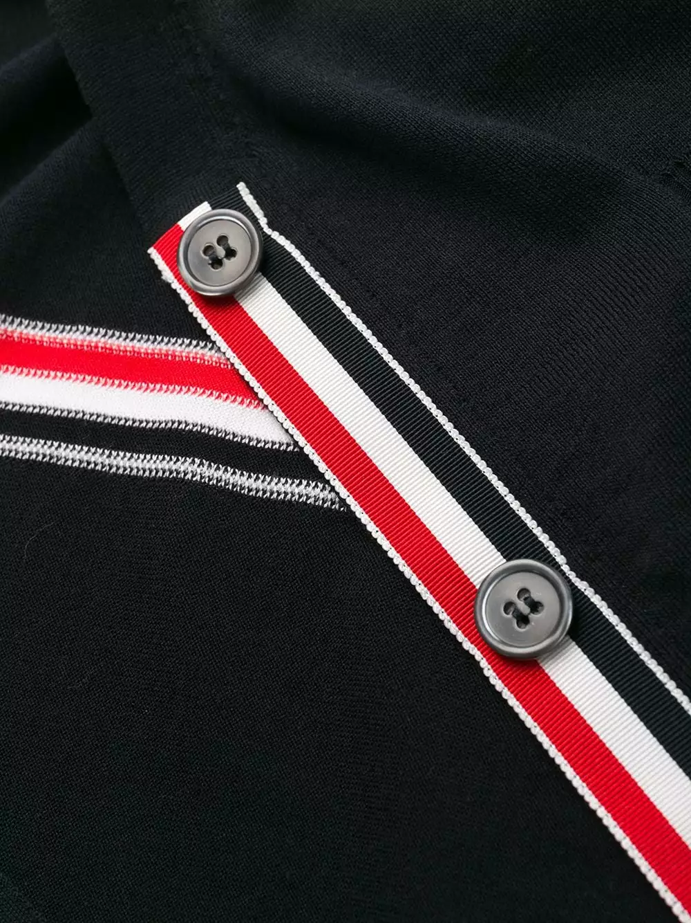 Thom Browne Intarsia stripe v neck cardigan cardigans of women 6 Thom Browne intarsia-stripe v-neck cardigan