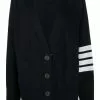 Thom Browne 4-bar raglan sleeved V-neck cardigan