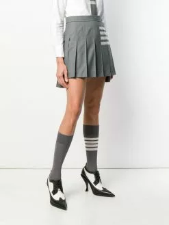 Thom Browne 4-Bar pleated miniskirt