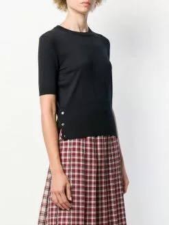 Thom Browne RWB intarsia stripe knitted top