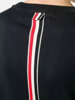 Thom Browne RWB intarsia stripe knitted top