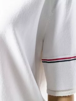 Thom Browne short-sleeved RWB-detail T-shirt