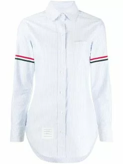 Thom Browne university-stripe Oxford shirt