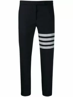 Thom Browne plain weave 4-Bar skinny trousers
