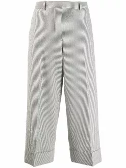 Thom Browne button fly striped sack trousers