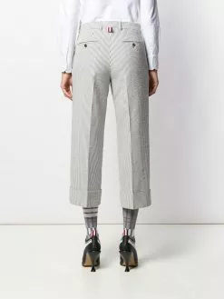 Thom Browne button fly striped sack trousers