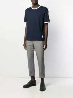 Thom Browne contrast trim T-shirt