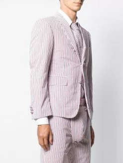 Thom Browne RWB seersucker striped sport blazer