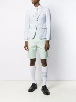 Thom Browne seersucker striped sport blazer