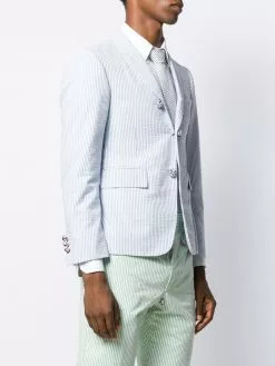 Thom Browne seersucker striped sport blazer