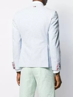 Thom Browne seersucker striped sport blazer