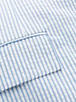 Thom Browne seersucker striped sport blazer