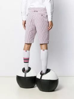 Thom Browne backstrap striped shorts