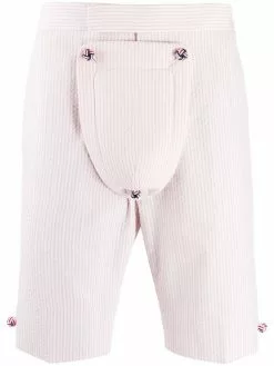 Thom Browne seersucker striped shorts